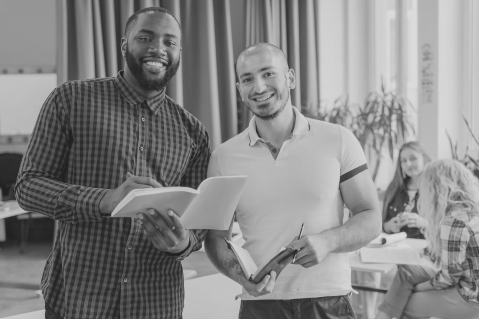 Entrée de nos bureaux à Nantes avec espace d'accueil moderne